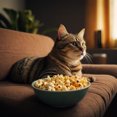 Beautiful cat image. Generative Ai