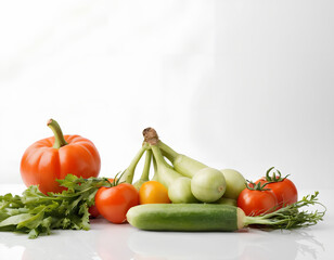 An Elegant Display of Fresh Vegetables