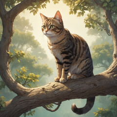 Beautiful cat image. Generative Ai