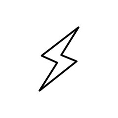 Thunder Bolt Icon Perfect for Energy and Power Themes