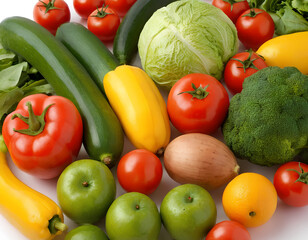 A Beautiful Layout of Fresh Vegetables