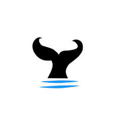 whale tail logo icon