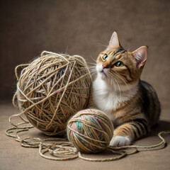 Beautiful cat image. Generative Ai