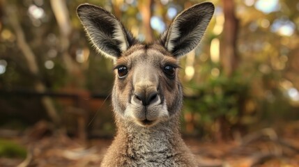 Fototapeta premium Close Up Portrait of a Kangaroo