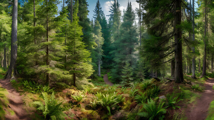 North American Forest Scene