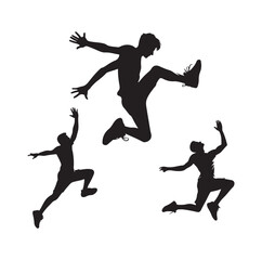 PARKOUR SPORTS player VECTOR Illustration 