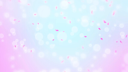 Pink Rose Petals, cherry blossom on spring background, nature