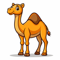 Happy Camel Cartoon Vector Design