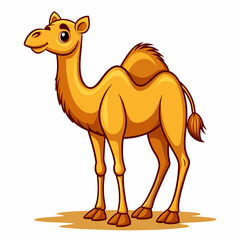 Sweet and Adorable Camel Cartoon Vector