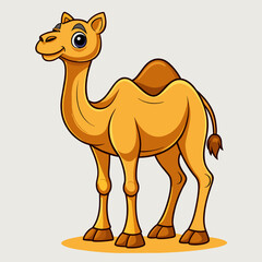 Happy Camel Cartoon Vector Art