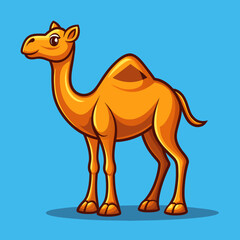 Cartoon Camel Vector for Kids� Books