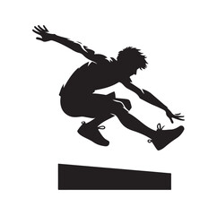 PARKOUR SPORTS player VECTOR Illustration 