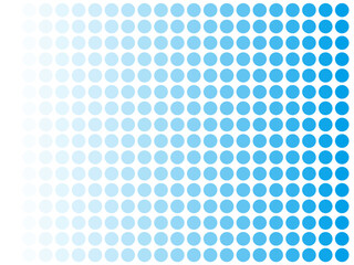 ドットグラデーション・青