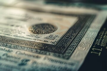 Conceptual closeup of a smart certificate with embedded QR codes linking to a winner s highlights