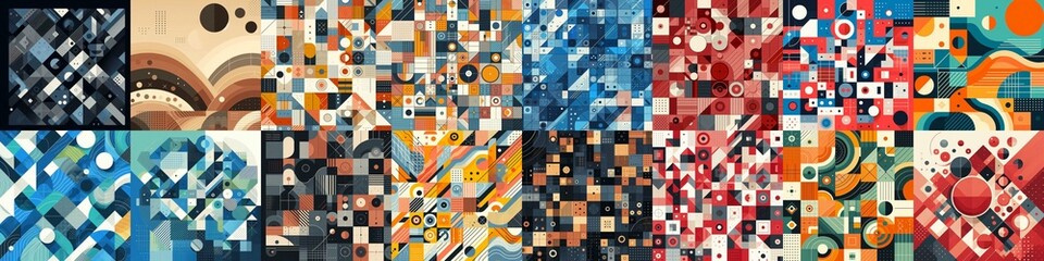 Modern abstract backgrounds. AI generated illustration