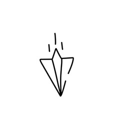 Obraz premium Paper plane line icon