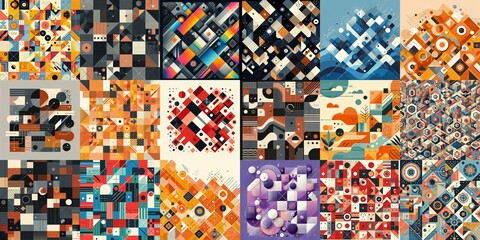 Fototapeta premium Modern abstract backgrounds. AI generated illustration