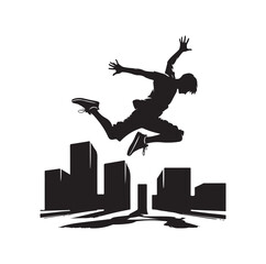 PARKOUR SPORTS player VECTOR Illustration 