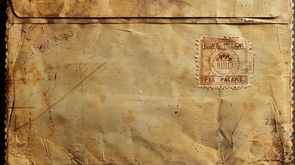 Old grunge posted stamp reverse  side : Generative AI