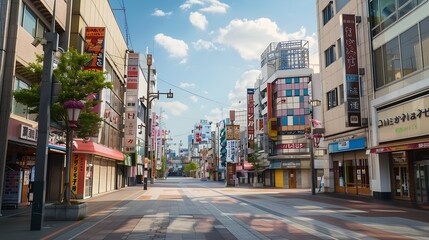 Obraz premium The center of Hamamatsu CityHamamatsu is a small city in Japan : Generative AI
