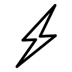 Energy Thunderbolt Icon Perfect for Power and Electrical Themes