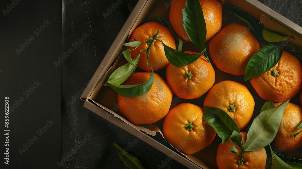 Poster mandarin in box : generative ai