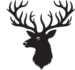 silhouette of a deer