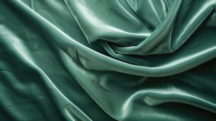 Fototapeta premium Luxurious mint colored velvet background banner with copy space