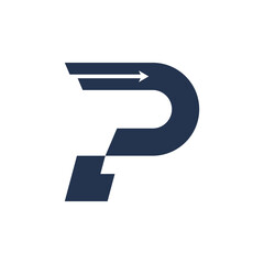 Letter P logo design element idea with creative modern concept high resolution vector