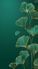 Ginkgo leaf shading background, point line surface abstract pattern background, gift card shading background, wallpaper, plant shading background