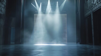 Empty stage design Blank screen system for Graphic