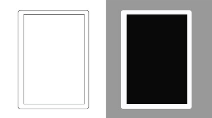 Note-taking Pad, Board, Slate, Drawing Tablet, and Record Vector Illustration of a digital notepad with pen, handwriting pad, and paperless graphic tablet