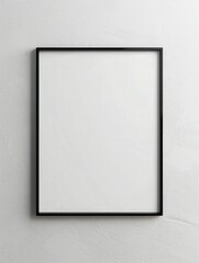 Black Picture Frame on White Wall