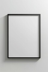 Black Picture Frame on White Wall