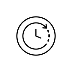 Analog Clock Icon Perfect for Time Management and Scheduling