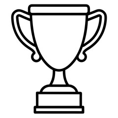 gold cup isolated on white