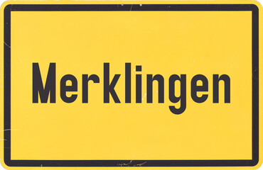 Ortsschild Merklingen