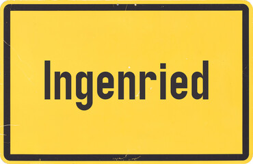Ortsschild Ingenried
