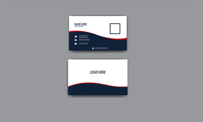 Creative and modern, Clean professional business card template, visiting card, simple business card template