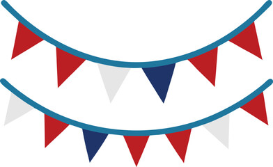 Fototapeta premium 4th Of July decorative elements 