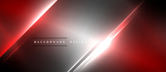 Neon dynamic diagonal light rays background. Techno digital geometric concept design for wallpaper, banner, presentation, background