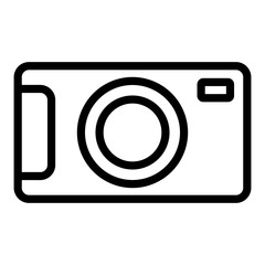 Camera icon. Electronic device icon in line style