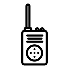 Walkie-talkie icon. Electronic device icon in line style