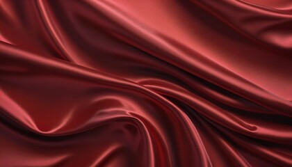 Fototapeta premium Opulent Crimson Silk Elegance