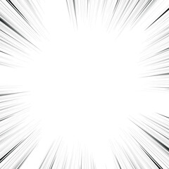 Obraz premium Comic book action lines. Speed lines Manga frame