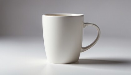 Obraz premium Clean White Ceramic Mug Mockup