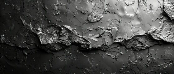 Fototapeta premium Textured concrete wall in dark color is background for interior design