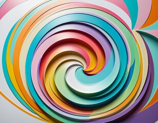 Vibrant Rainbow Circle Design