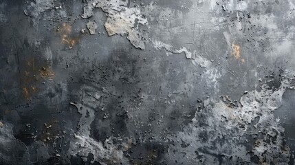 Fototapeta premium Textured gray and white concrete wall is background for interior design.