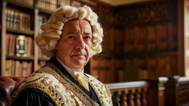 UK Judge Wearing A Wig